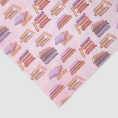 Rosa und Lila Bibliothek mit Buchmustern Seidenpapier (Ausschnitt)