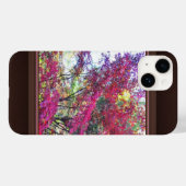Rosa und Lila Blätter Case-Mate iPhone Hülle (Rückseite (Horizontal))