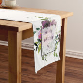 Rosa und lila Blumenmutter Mittelgroßer Tischläufer (Beispiel)