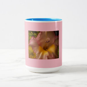 Rosa und Lila Blüte Zweifarbige Tasse
