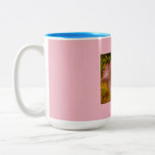 Rosa und Lila Blüte Zweifarbige Tasse (Links)