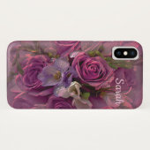 Rosa und Lila Blüten Case-Mate iPhone Hülle (Rückseite (Horizontal))