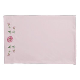 Rosa und Lila Blütenpilzkeule Kissenbezug