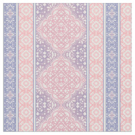 Rosa und Lila Bohemisches Fliesenmuster Stoff