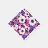 Rosa und Lila Brautparty Serviette (Ecke)
