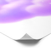 Rosa und Lila Burg Princess, Zitat von kleinen Mäd Poster (Ecke)