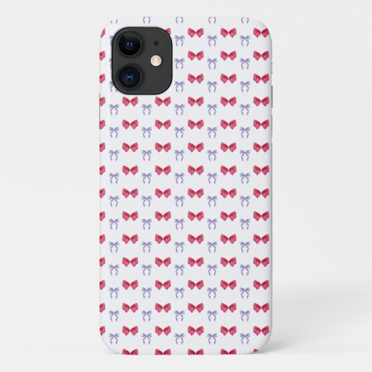 Rosa und Lila Coquette Bows Case-Mate iPhone Hülle (Rückseite)
