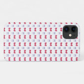 Rosa und Lila Coquette Bows Case-Mate iPhone Hülle (Rückseite (Horizontal))