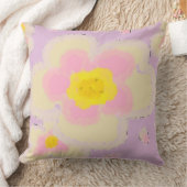 Rosa und Lila digitale Blume Kissen (Decke)