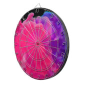 Rosa und Lila digitales Rauchen Dartscheibe (Vorderseite rechts)