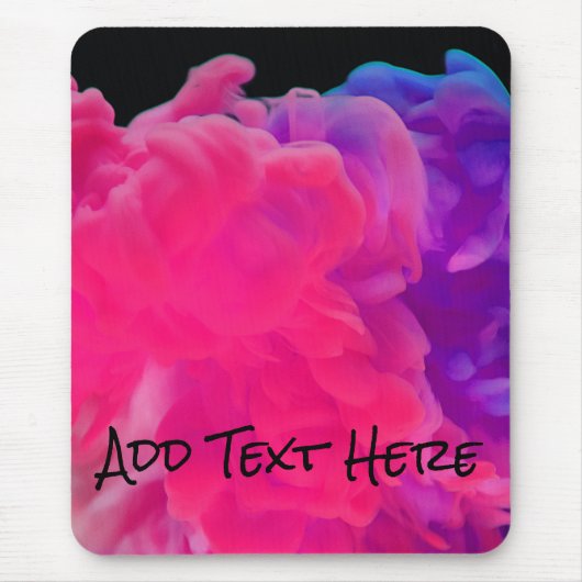 Rosa und Lila digitales Rauchen Mousepad (Vorne)