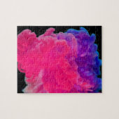 Rosa und Lila digitales Rauchen Puzzle (Horizontal)