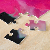 Rosa und Lila digitales Rauchen Puzzle (Seite)
