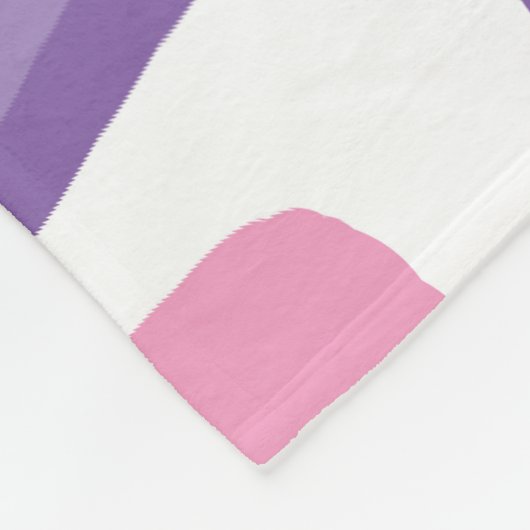 Rosa und lila Drehmuster Fleecedecke (Ecke)