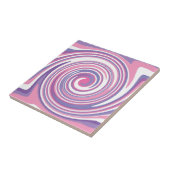 Rosa und lila Drehmuster Fliese (Seite)