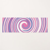 Rosa und lila Drehmuster Yogamatte (Vorderseite (Horizontal))