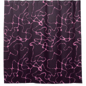 rosa und lila Duschvorhang (Vorderseite)