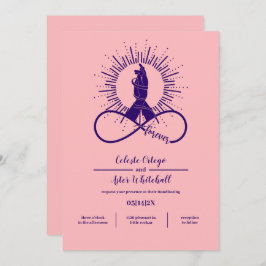 Rosa und Lila, einfache Hände für den Fang Einladung