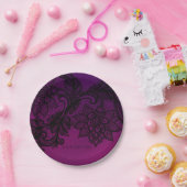 Rosa und Lila elegantes Party Pappteller (Party)