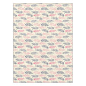 Rosa und lila ethnisches Feder-Muster Tischdecke (Vorderseite)