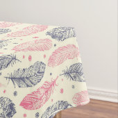 Rosa und lila ethnisches Feder-Muster Tischdecke (Beispiel)