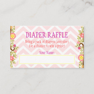 Rosa und Lila Eulen - Eintrittskarte für Windeln Begleitkarte