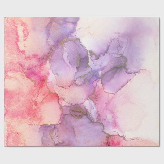 Rosa und Lila Farbe Abstrakt Geschenkpapier (Flach)