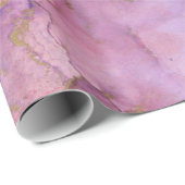 Rosa und Lila Farbe Abstrakt Geschenkpapier (Rolleneckpunkt)