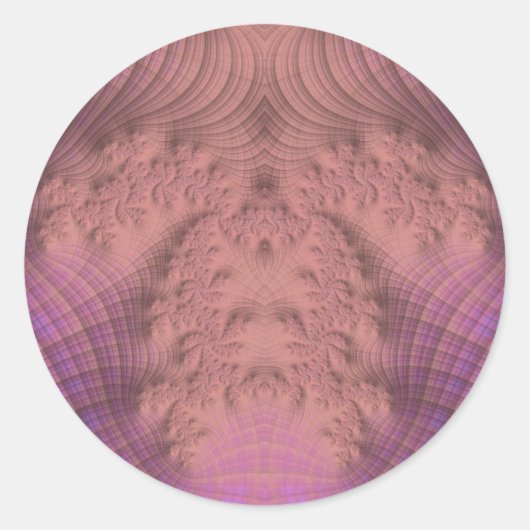 Rosa und Lila Farbtöne ~ Klassische Rundsticker Runder Aufkleber (Vorderseite)