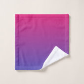 Rosa und Lila Farbverläufe Badhandtuch Set (Waschlappen)