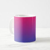Rosa und Lila Farbverläufe Kaffeetasse (Vorderseite Links)