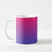 Rosa und Lila Farbverläufe Kaffeetasse (Links)