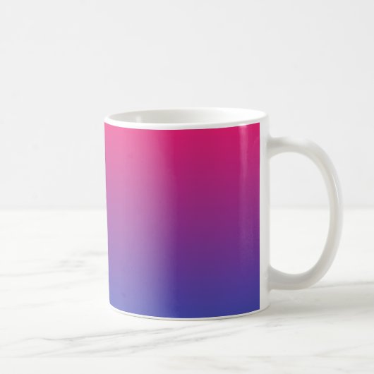 Rosa und Lila Farbverläufe Kaffeetasse (Rechts)