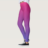 Rosa und Lila Farbverläufe Leggings (Links)