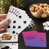Rosa und Lila Farbverläufe Spielkarten (In Situ)