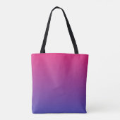 Rosa und Lila Farbverläufe Tasche (Rückseite)