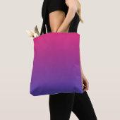 Rosa und Lila Farbverläufe Tasche (Von Nahem)