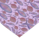 Rosa und Lila Fische Tischdecke (Schrägansicht)