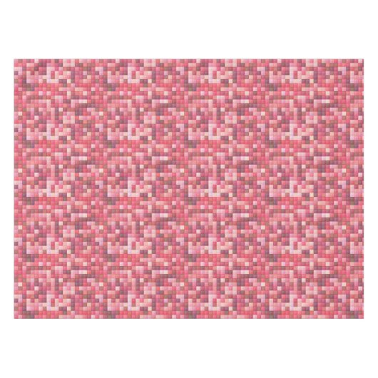 Rosa und Lila Fliesenmosaik Tischdecke (Vorderseite (Horizontal))