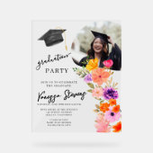 Rosa und Lila Foto Acrylschild (Vorderseite)