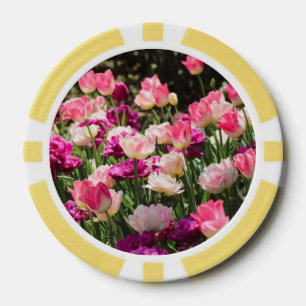 Rosa und Lila Freude Pokerchips