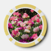Rosa und Lila Freude Pokerchips (Rückseite)