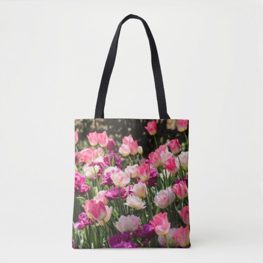 Rosa und Lila Freude Tasche (Vorderseite)