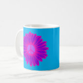 Rosa und Lila Friedensstiftung Kaffeetasse (Vorderseite Links)