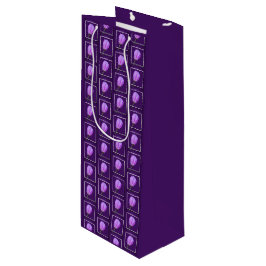 Rosa und Lila Frühjahrsmuster Geschenktüte Für Weinflaschen