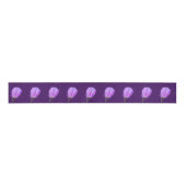 Rosa und Lila Frühlingsblässe Blumenmuster Ripsband (Vorderseite)