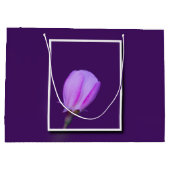 Rosa und Lila Frühlingsblüte Inspiration Große Geschenktüte (Rückseite)