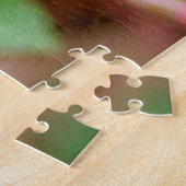 Rosa und lila Fuchsia-Blume in Blüte Puzzle (Seite)