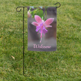 Rosa und Lila Fuchsia-Gartenflagge