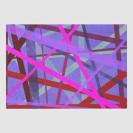 rosa und Lila geometrische Linien Seidenpapier